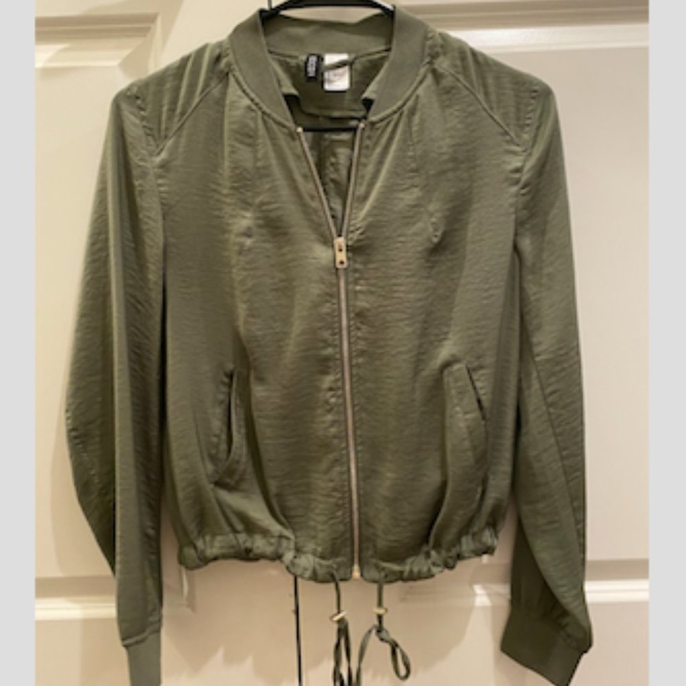 H&M Olive Green Bomber Jacket